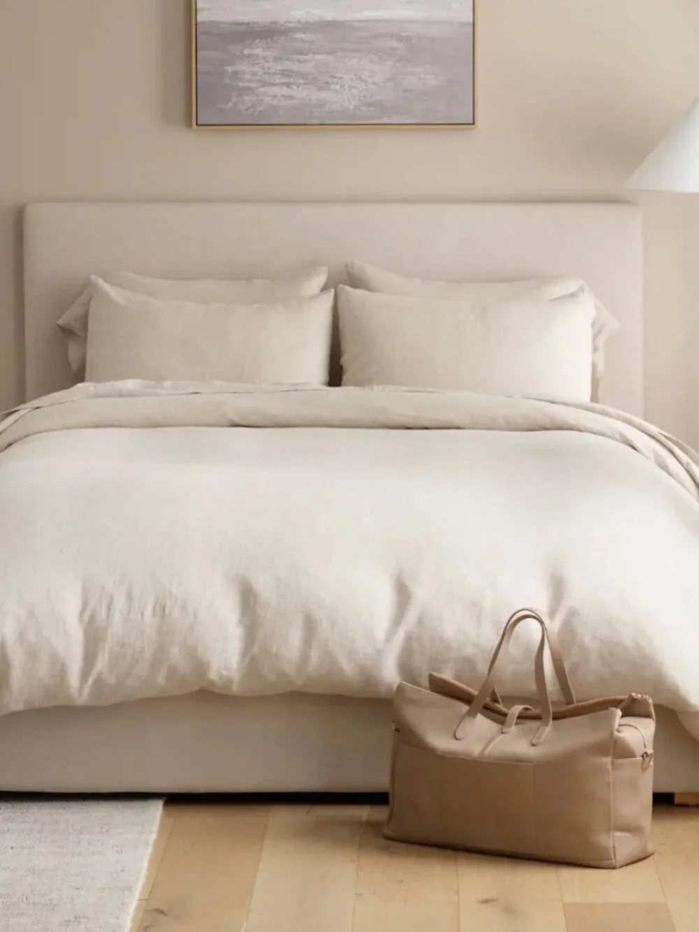 Quince European Linen Chambray Duvet Cover Set KING with Shams